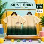 Premium Mineral Wash Pocket Kids T-Shirt (9105)