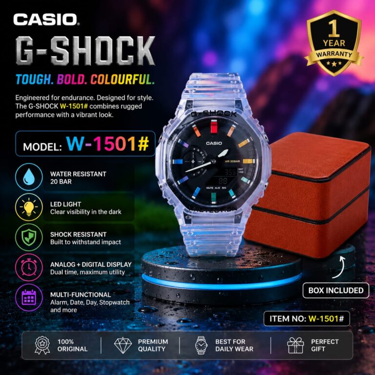 CASIO G-SHOCK W-1501# Premium Analog-Digital Watch