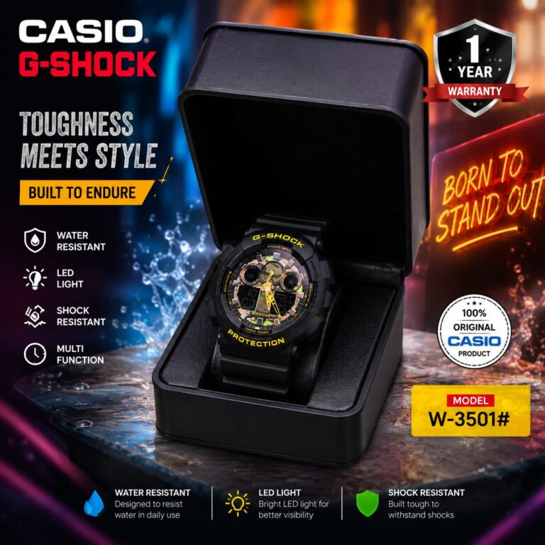 CASIO G-SHOCK W-3501# Premium Analog-Digital Watch
