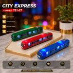 CITY EXPRESS Die-Cast Subway Train with Light & Sound – Item No 731-27