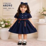 Elegant Dark Blue Princess Party Dress (68292)