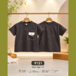 Premium Mineral Wash Pocket Kids T-Shirt