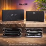 MANDU Premium Long Zipper Wallet – Coffee Brown (5519-9)