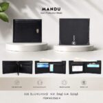 MANDU Premium RFID Leather Wallet – Black (5502-4)