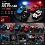 Premium Alloy Police Racing Car with Pull-Back Action & Light – Item No: 600-321