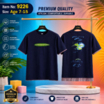 Premium Cotton Printed Kids T-Shirt (Navy Blue) – Item No. 9226
