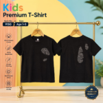 Premium Kids Cotton T-Shirt (Black) – Item No. 9150