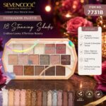 SEVENCOOL Fashion Makeup 18 Color Eyeshadow Palette – 7731B
