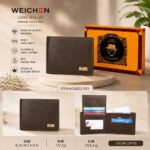 WEICHEN Premium Leather Wallet – Coffee Brown (8502-03Y)