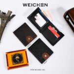 WEICHEN Premium Leather Wallet – Black & Coffee Brown (8501-01Y)
